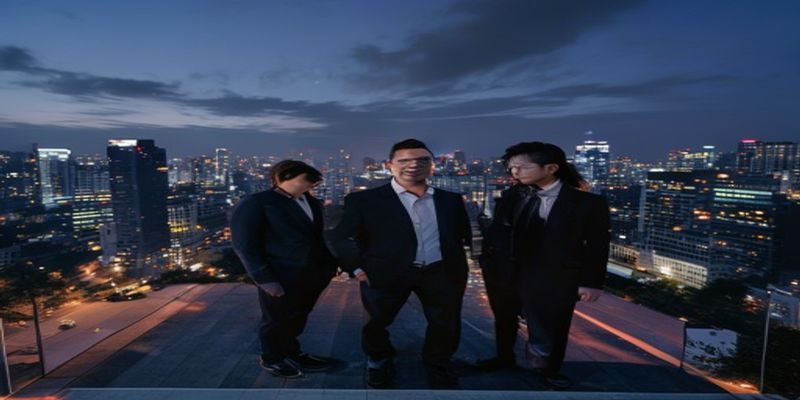 某知名娱乐圈明星在私下场合被拍到与神秘人密会的现场照片，画面曝光引发网络热议，背景为城市夜景